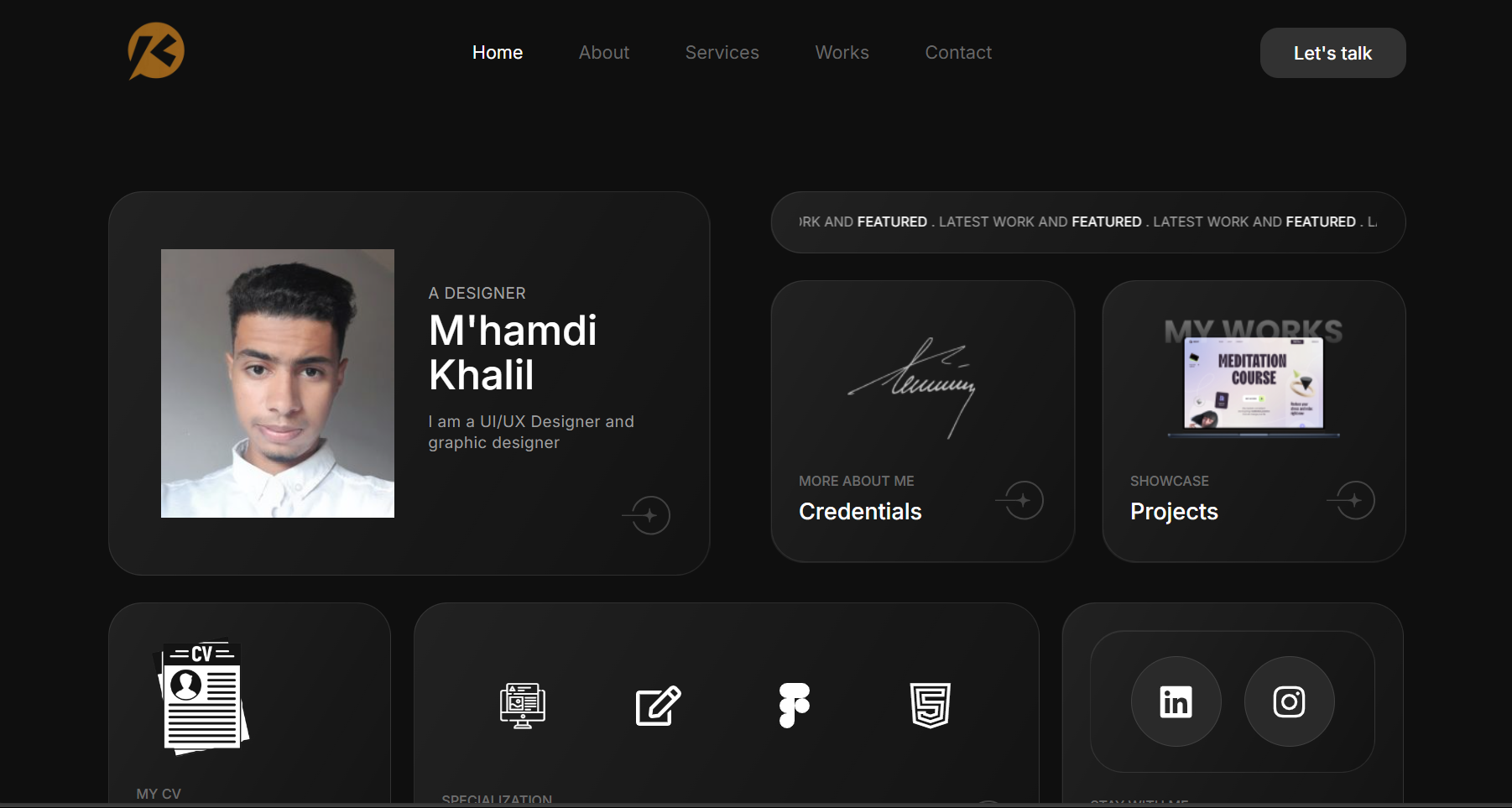 Personal Portfolio Images