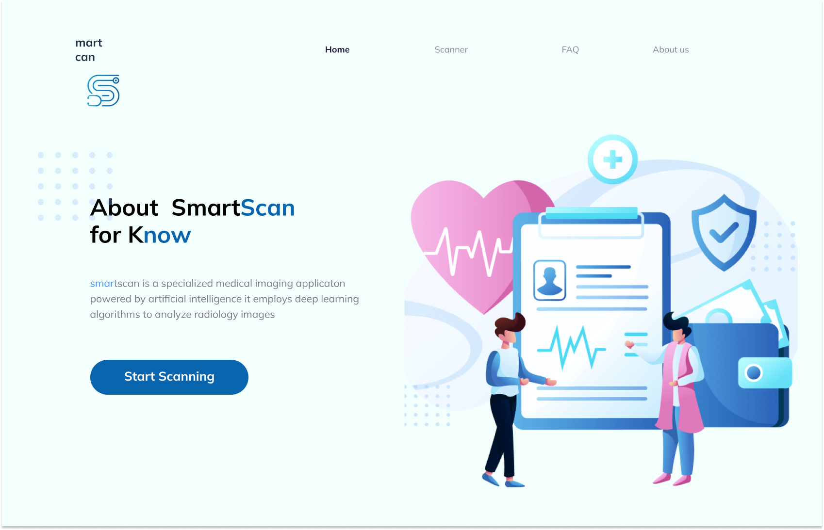 SmartScan medical imaging web portal